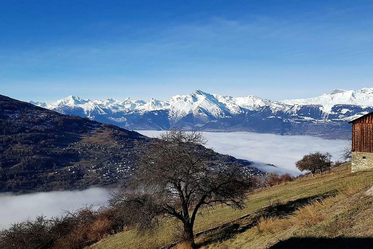 La Chaumiere D'Herens Vernamiege Bagian luar foto